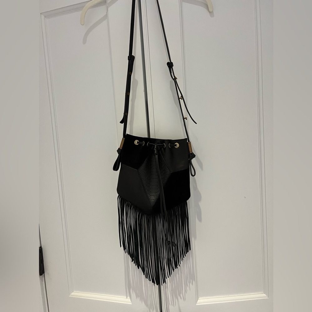 Leather Fringe Bag
